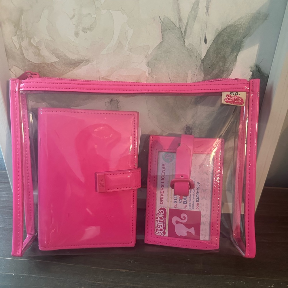 Beis X Barbie Passport and Luggage Set